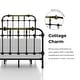 preview thumbnail 3 of 11, Furniture of America Pall Modern Metal Spindle Panel Bed