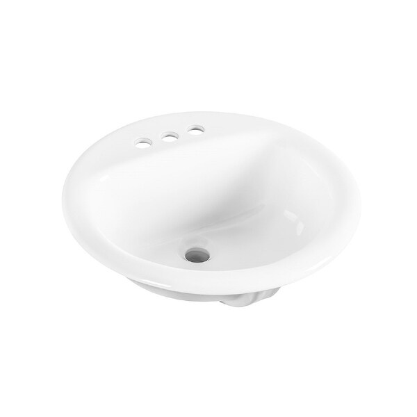 19 Round Drop In Bathroom Sink – Rispa