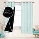 preview thumbnail 89 of 91, Deconovo 100 Percent Blackout with Liner Grommet Curtain (2 Panel) W52 x L72 - Baby Blue