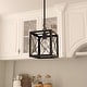 preview thumbnail 4 of 37, Acroma 1-light Farmhouse Rustic Rectangle Kitchen Island Pendant Light - 8 inches