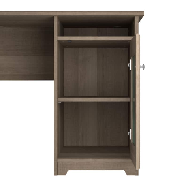 Bush Furniture Cabot Desk Return with Storage for Home Office Desk