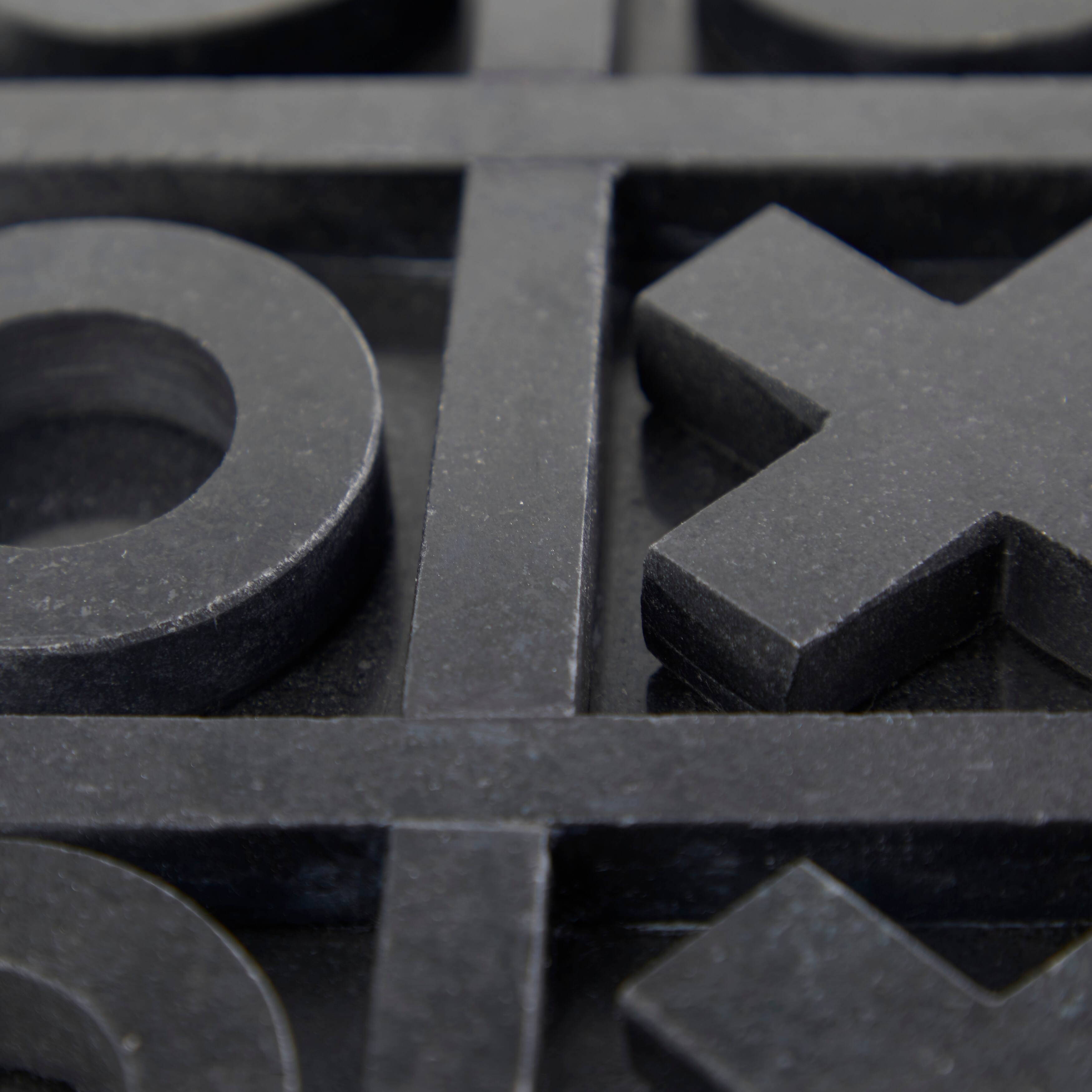 Black Marble Tic Tac Toe Game Set On Sale Bed Bath & Beyond 38352767