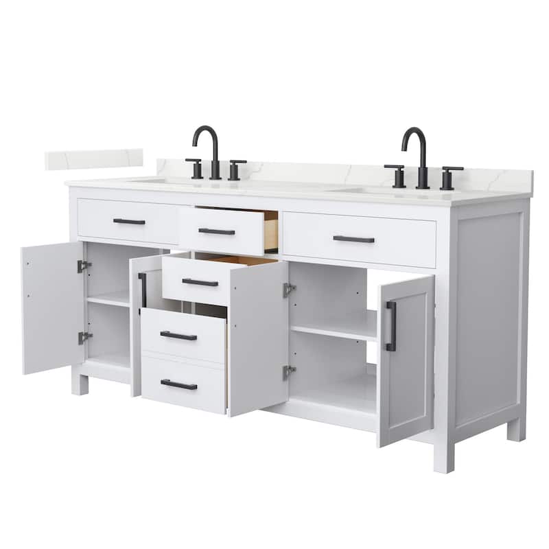 Wyndham Collection WCG2424-72D-QTZ-US3MXX Beckett 72" Free Standing