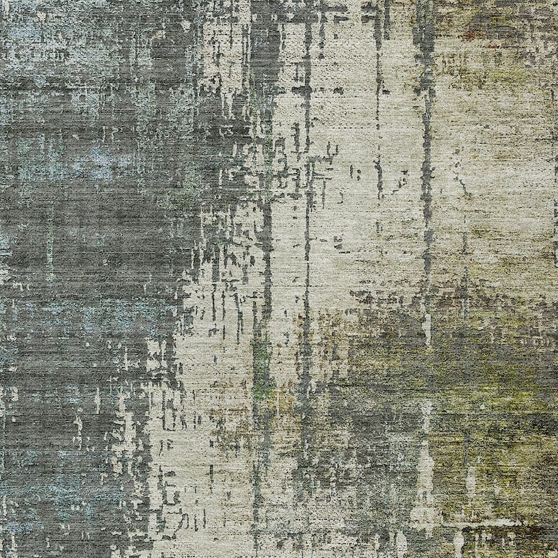 HomeRoots Abstract Transitional Rectangle Outdoor Rug