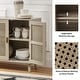 preview thumbnail 10 of 55, Filippo Traditional Rattan 3-Door Sideboard Cabinet by HULALA HOME