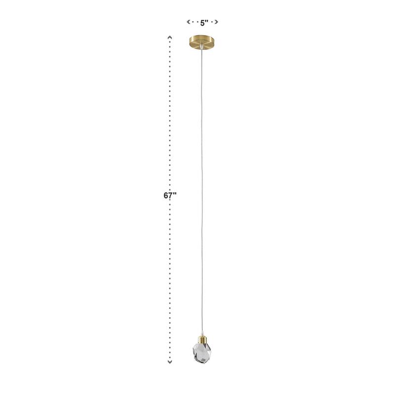 Galway Crystal Rock LED Pendant / Chandelier by iNSPIRE Q Bold