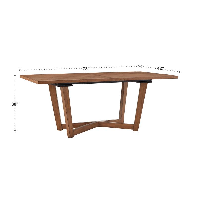 Connie Mid-Century Extending Wood Dining Table by iNSPIRE Q Modern - Walnut