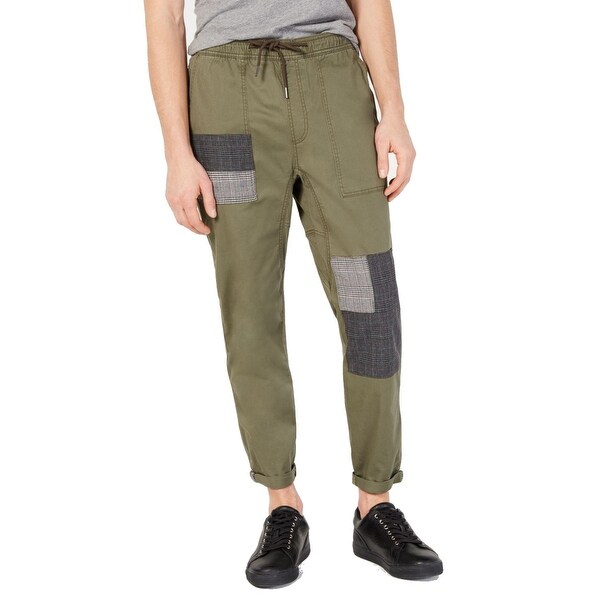 mens elastic cuff chino pants