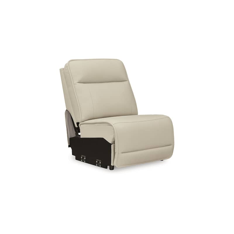 Signature Design by Ashley Double Deal Beige 5-Piece Reclining Sectional with Console - 136.25"W x 90.75"D x 42.5"H