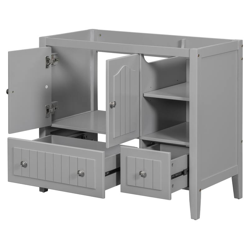 36" Bathroom Vanity with Solid Wood Frame