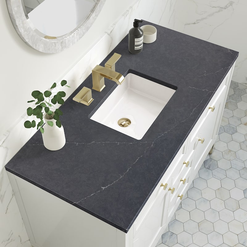 James Martin Vanities Chicago 48" Single Vanity, Glossy White