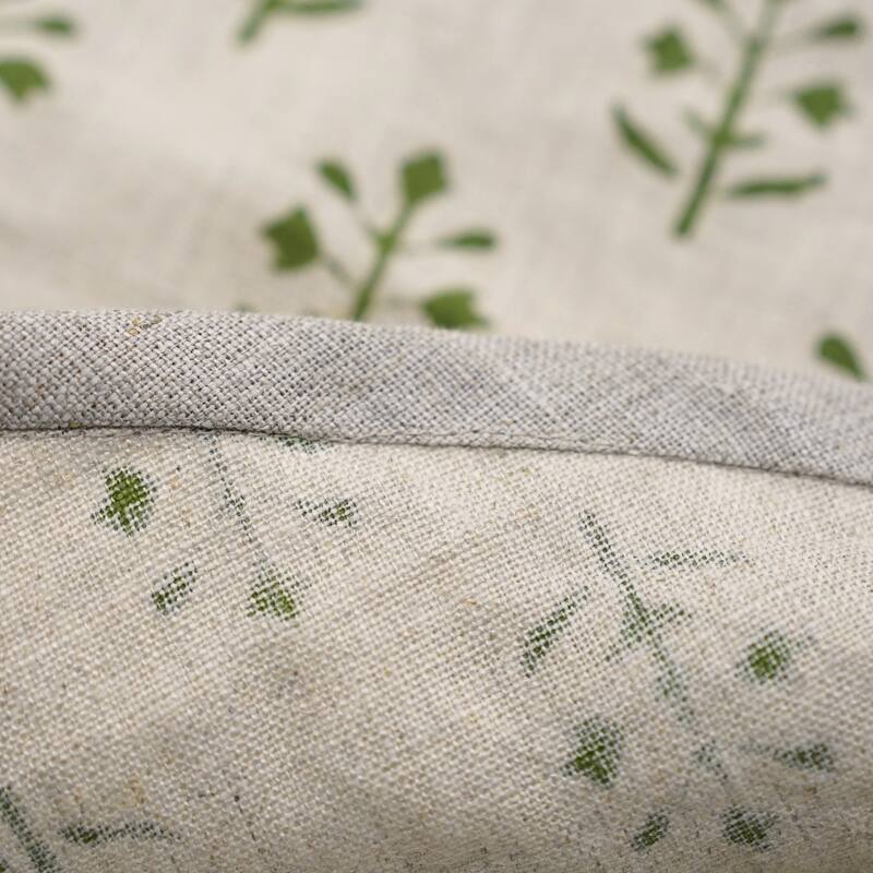 Fabdivine Hand Block Floral Soft Pure Linen Fabric Home Décor Christmas Tree Skrit