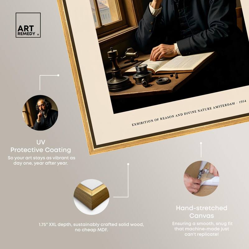 Philosopher Spinoza Canvas by Art Remedy