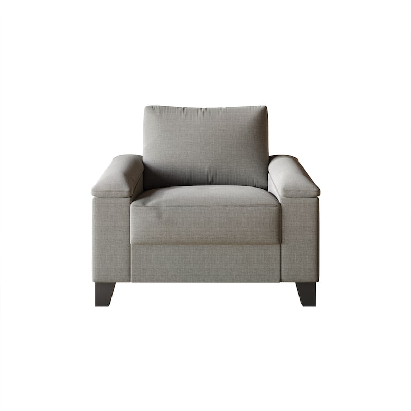 CraftPorch Simple Style Linen Upholstered 3-Piece Living Room Set