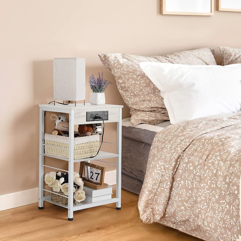 Nightstand with Charging Station
