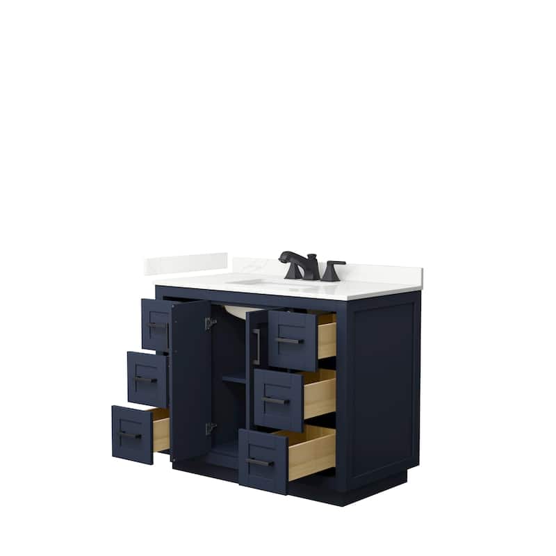Miranda 42-inch Single Vanity, Quartz Top