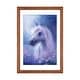 preview thumbnail 7 of 18, iCanvas "Unicorn Moon" by Bente Schlick Walnut - 24x16x1
