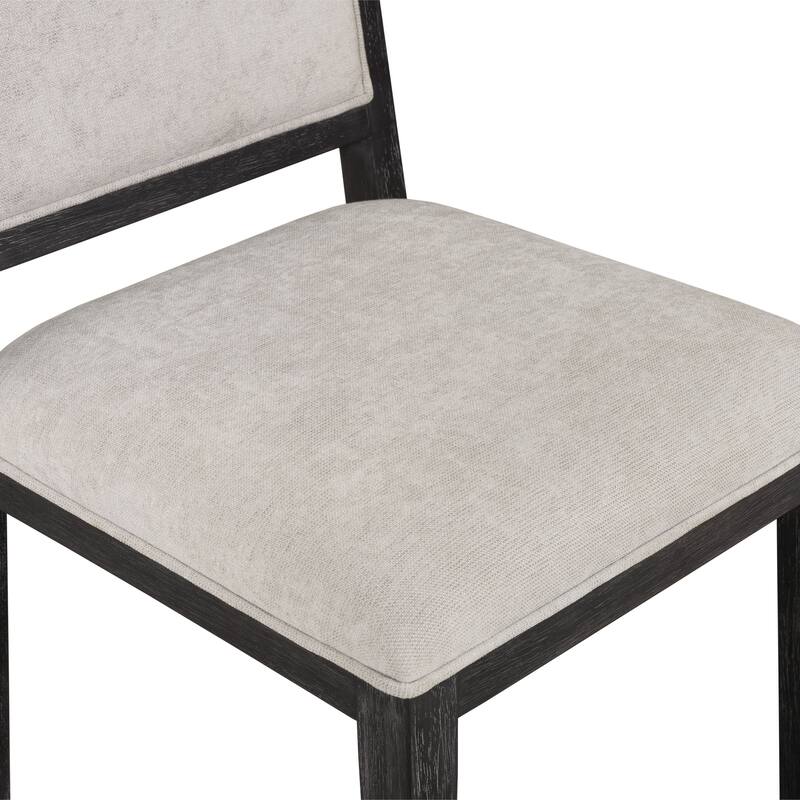 Furniture of America Durem Modern Solid Wood Padded Side Chairs (Set of 2)
