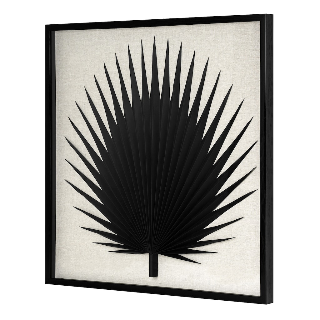 American Art Decor A Faraway Oasis Paper & Linen Wall Art - 24" x 24"