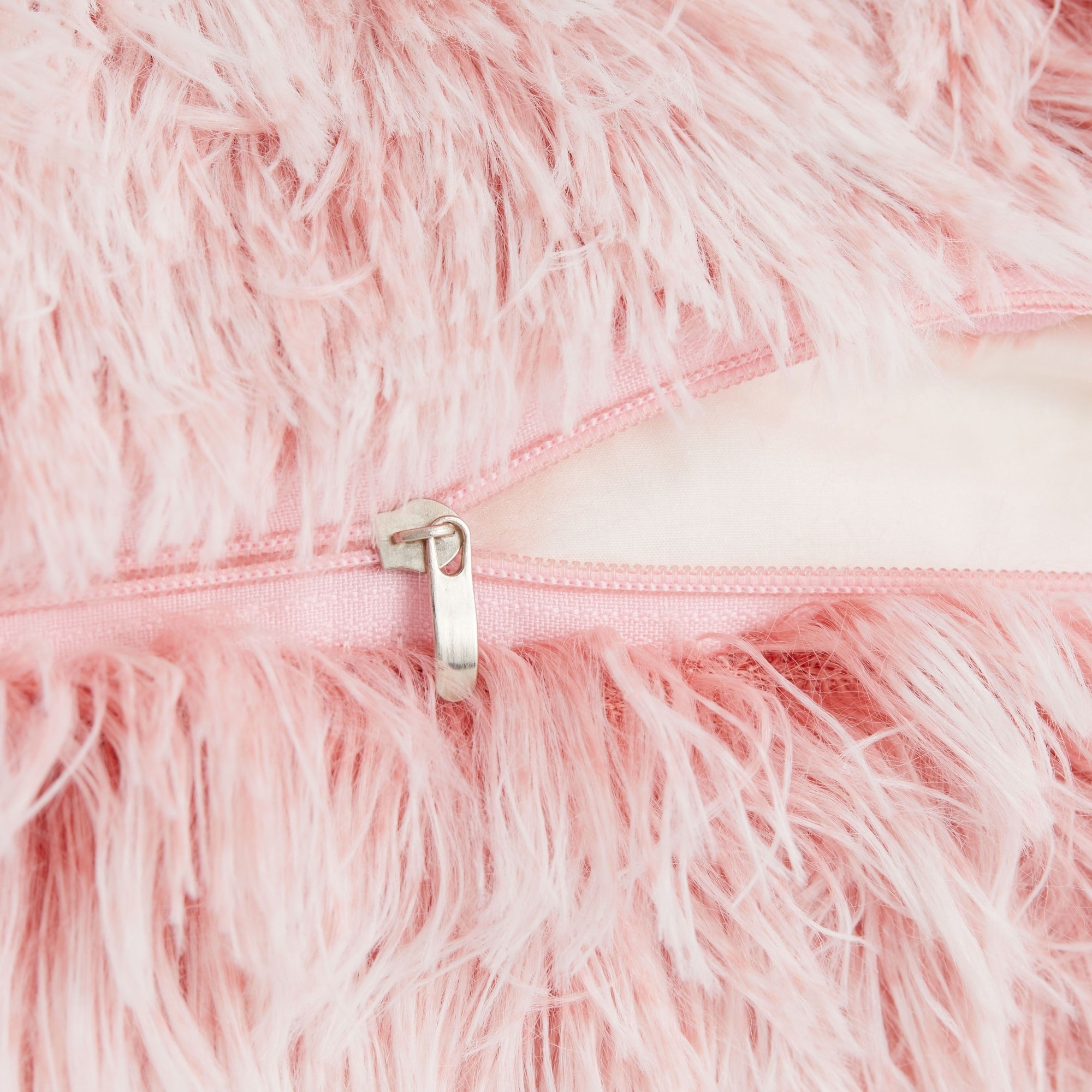 Blush pink cheap fluffy pillow