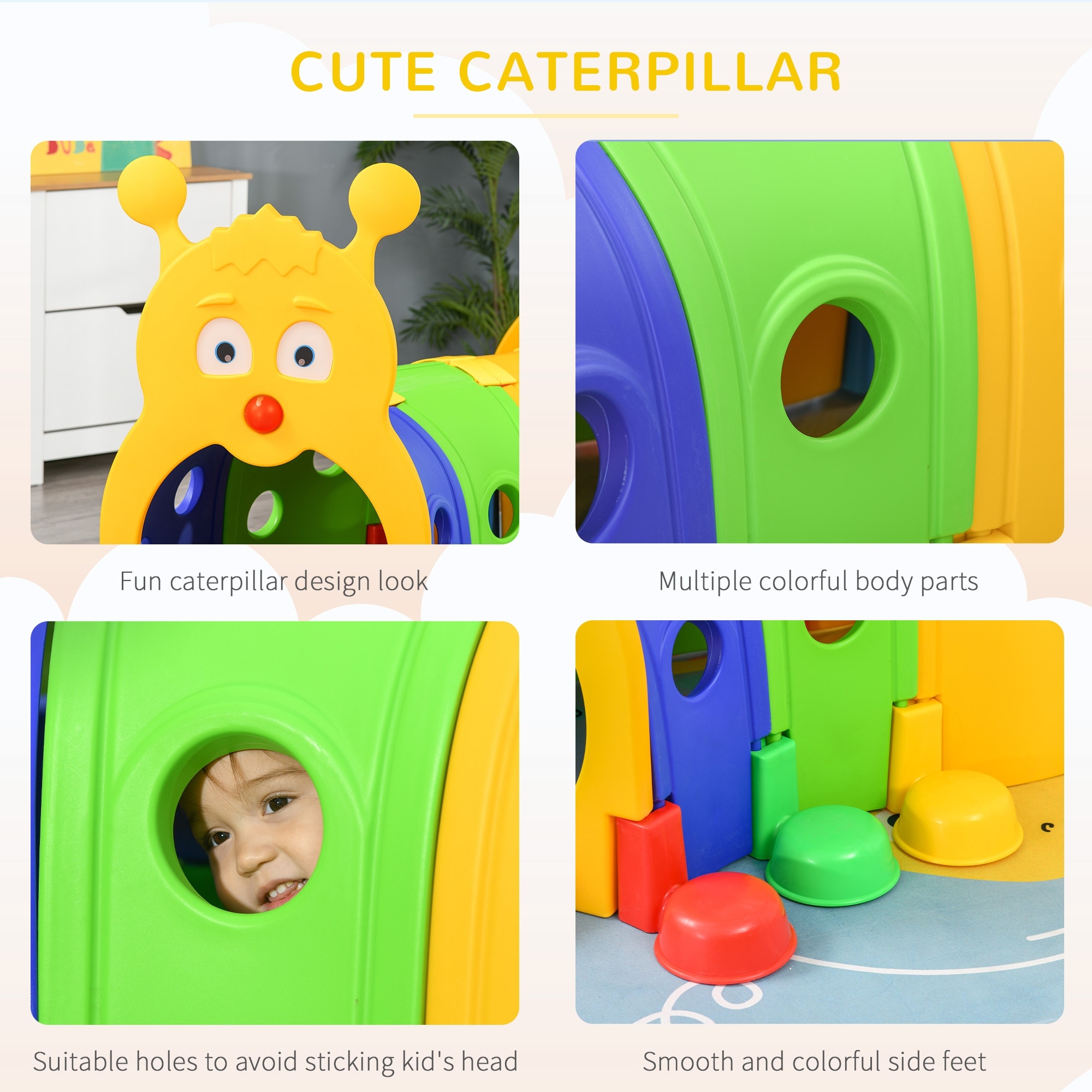 Kids caterpillar clearance tunnel
