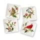 preview thumbnail 2 of 3, Certifed International Holly And Vines Set of 4 Canape/Luncheon/Appetizer Plates 6" Assorted Designs - 6 L x 6 W x 1 H