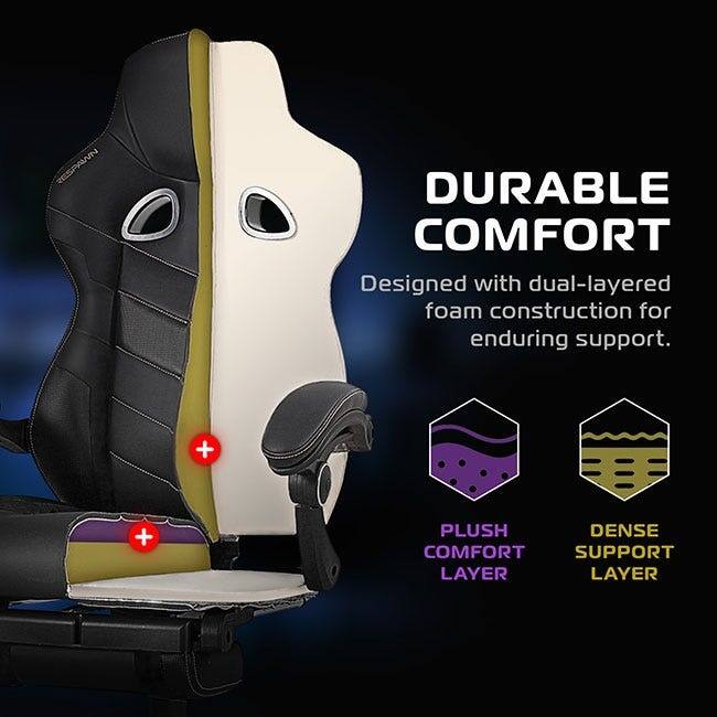 RESPAWN 110 Pro Gaming Chair - Gaming Chair with Footrest, Ergonomic Computer Desk Chair