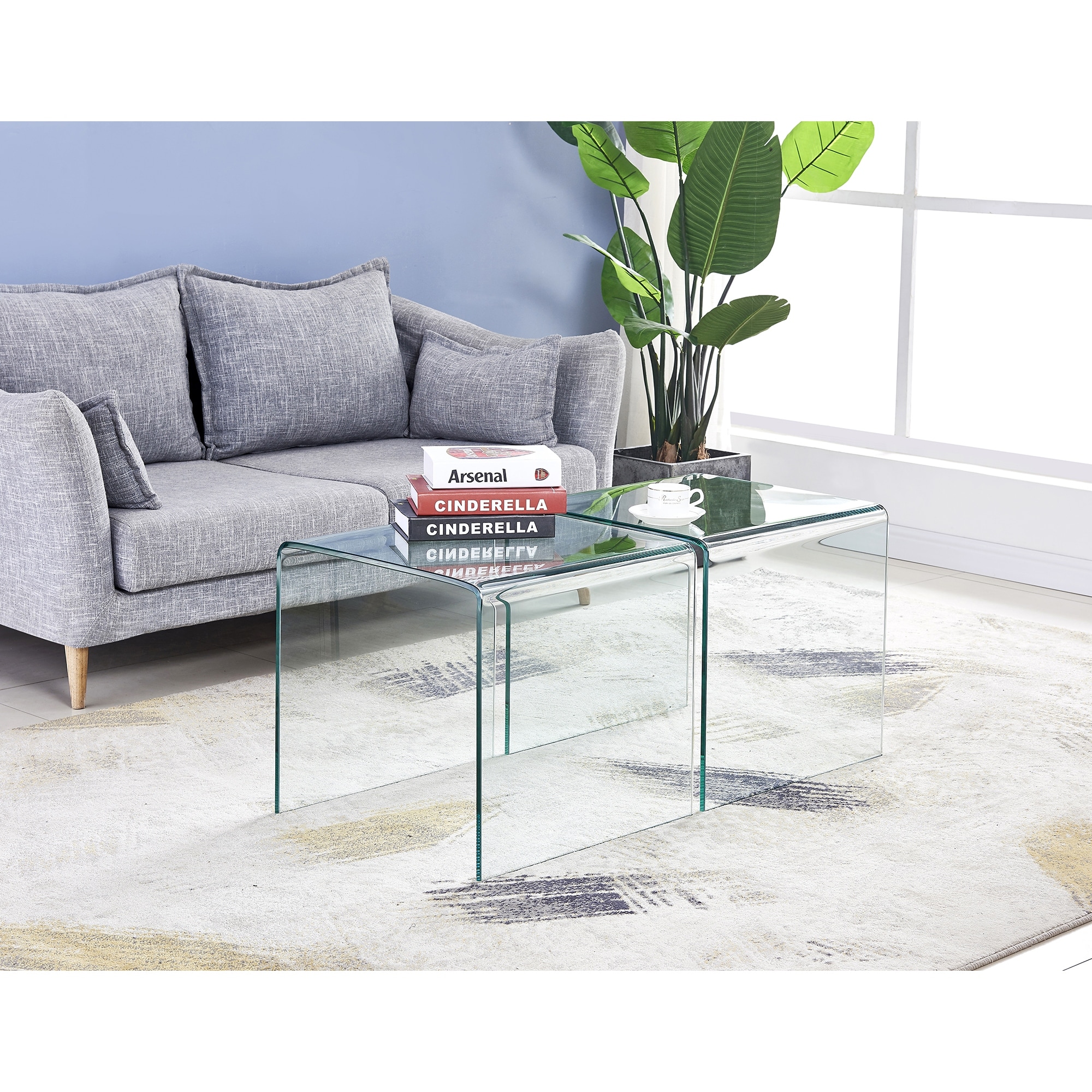 Small clear coffee table sale