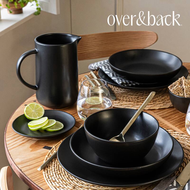over&back Coupe Semi-Matte Stoneware 42oz Pitcher