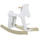 preview thumbnail 6 of 8, Classic Kids Rocking Horse with Handrails, Backrest & Wooden Base, Ideal for Toddlers 1-3 Years, Safe & Sturdy White