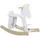 preview thumbnail 1 of 3, Wooden Rocking Horse Toddler Baby Ride-on Toys for Kids 1-3 Years with Classic Design & Solid Workmanship White