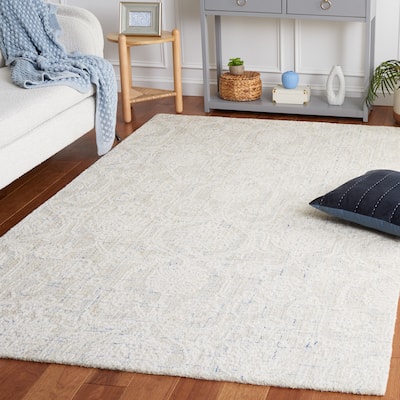 SAFAVIEH Handmade Ebony Bernadetta Modern Wool Rug