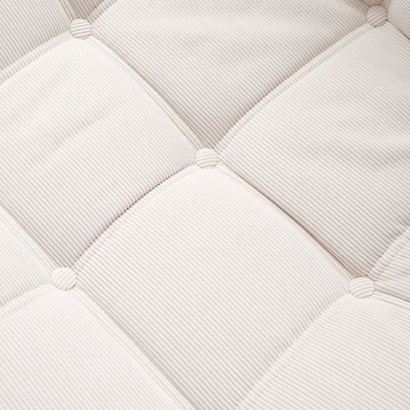 JASIWAY Modern Corduroy Fabric Upholstered Sofa