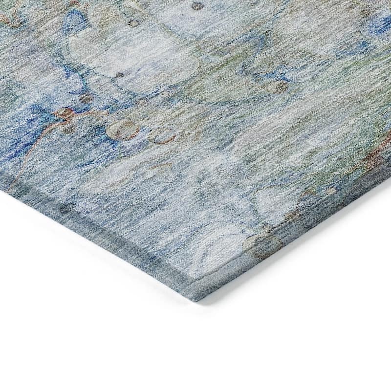 HomeRoots Abstract Transitional Rectangle Outdoor Rug