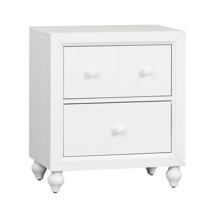 Copper Grove Cottage View White 2 Drawer Night Stand