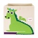 preview thumbnail 5 of 6, 3 Sprouts Kids Felt Dragon Storage Cube Bin with Penguin Fabric Storage Cube Bin - 1.76