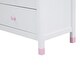 preview thumbnail 8 of 7, Wooden Storage Dresser with 6 Drawers,Storage Cabinet for kids Bedroom,White+Pink