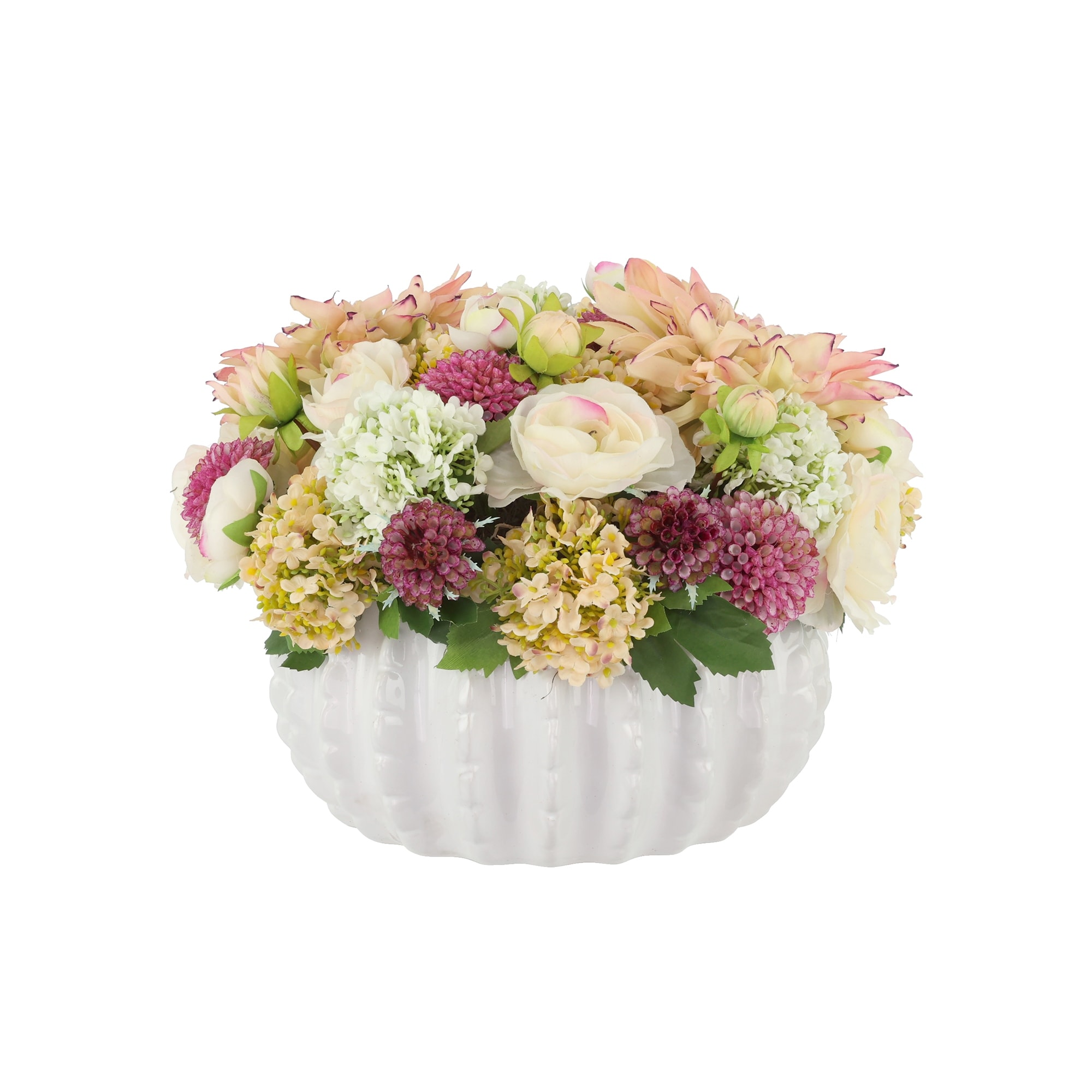 Dahlia and Ranunculus Centerpiece - 11