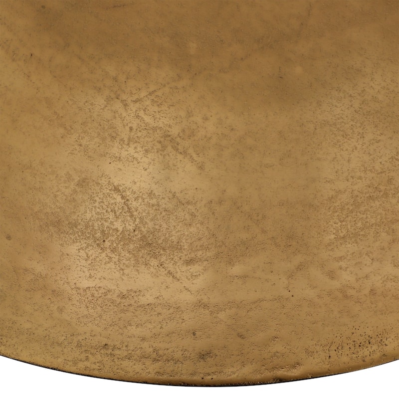 Galena 40" Wide Cast Aluminum Dining Table, Gold