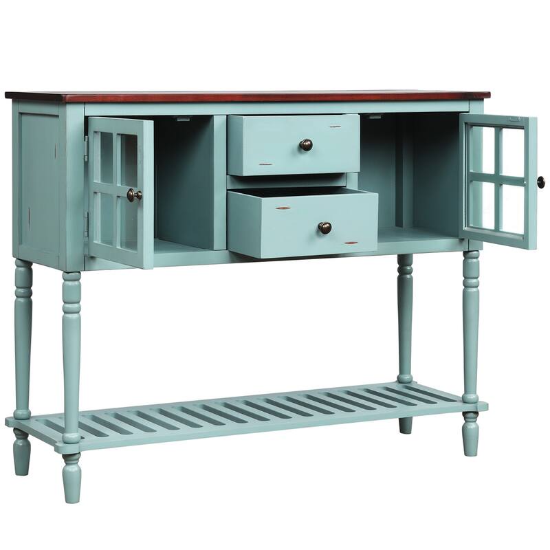 Sideboard Console Table with Bottom Shelf