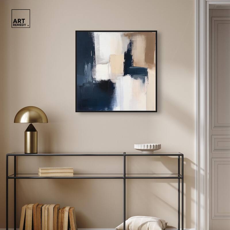 Blue Mood Depth I Canvas by Art Remedy