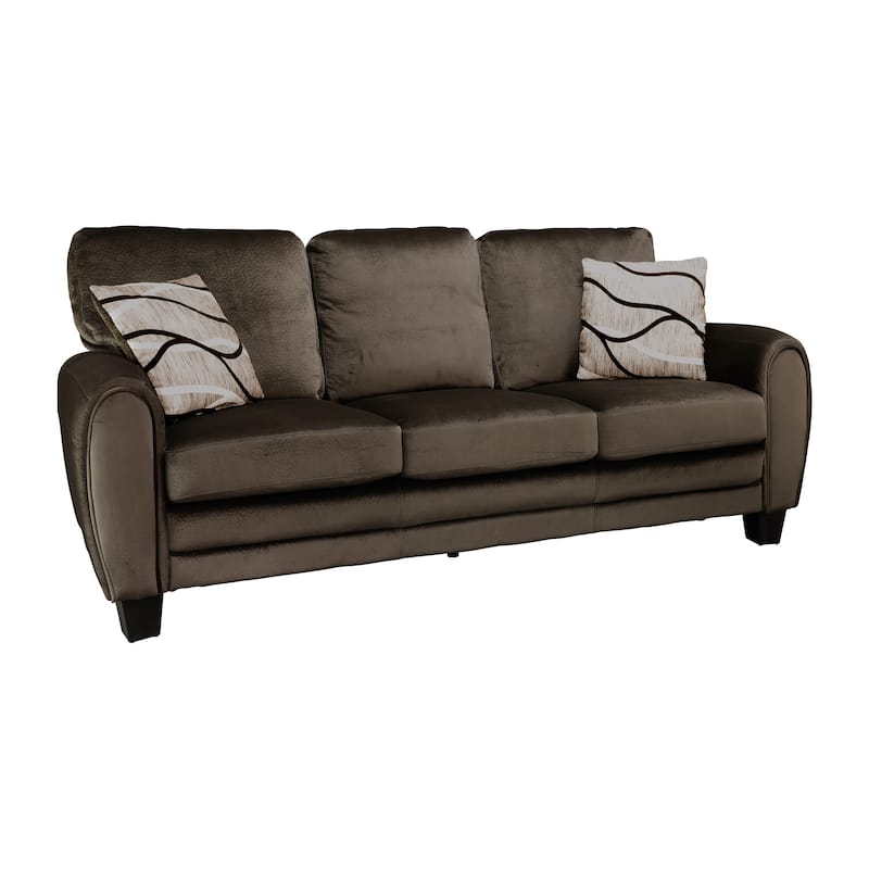 Dasha Living Room Sofa - Chocolate