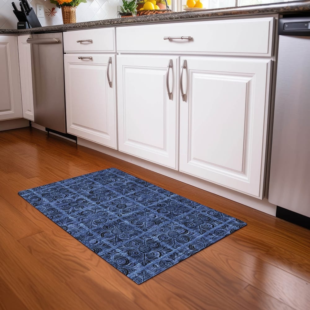 Premium Washable Super Soft Mosaic Panel Mayfield Rug