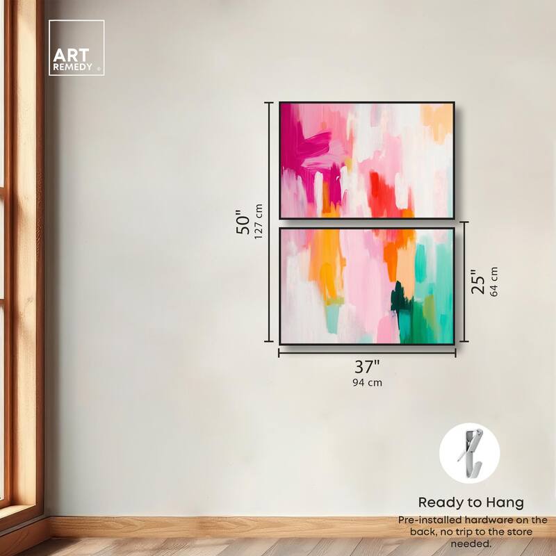 Playful Palette I Canvas Set of 2 by Art Remedy
