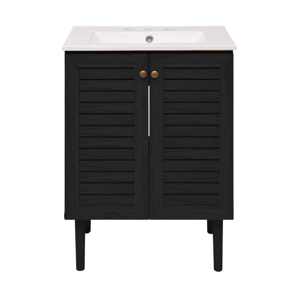 Swiss Madison SM-BV6201-3W Bron 24" Free Standing Single Basin Vanity