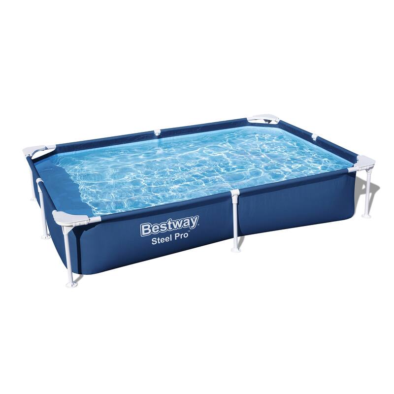 Bestway Steel Pro 8.5'x67"x24" Rectangular Above Ground Outdoor Swimming Pool - 7ft. X 5ft. X 17in.