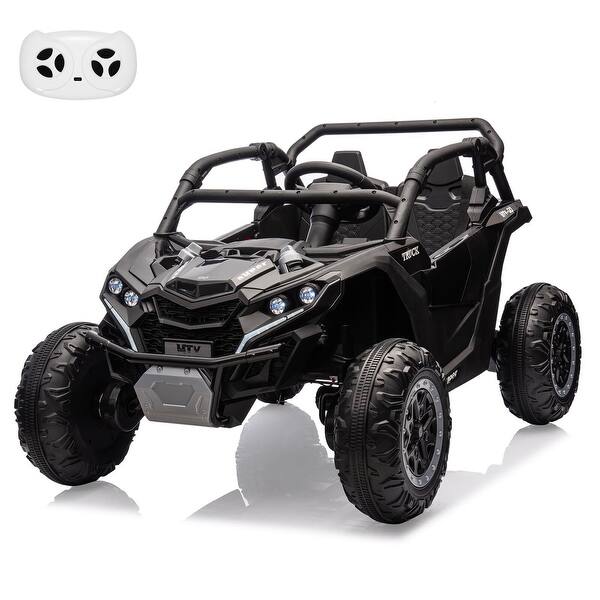 slide 2 of 31, 2 Seater Kids Electric Utv, 24V 4WD Ride On Car with Remote Control Black