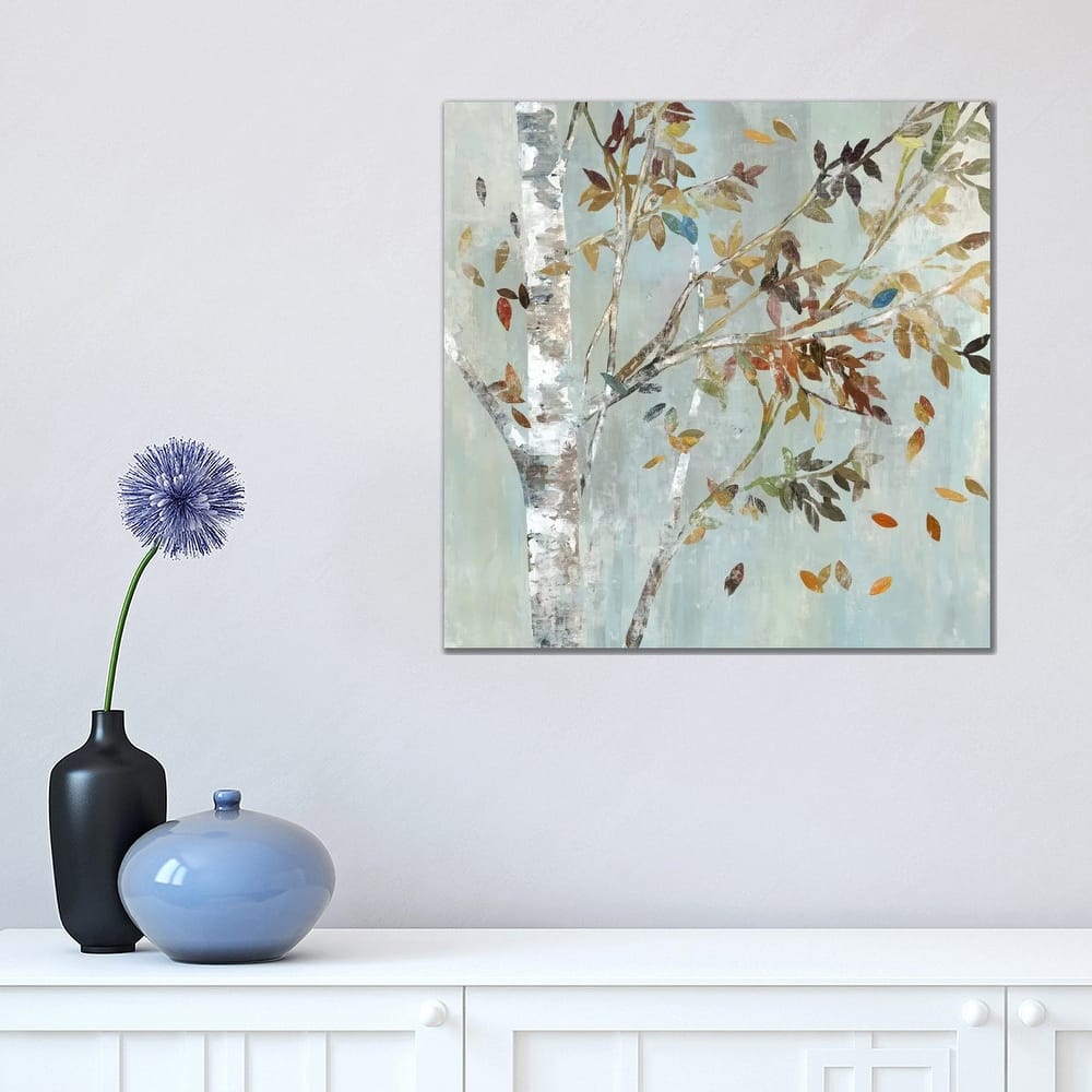 iCanvas "Birch With Leaves I" by Allison Pearce Canvas Print