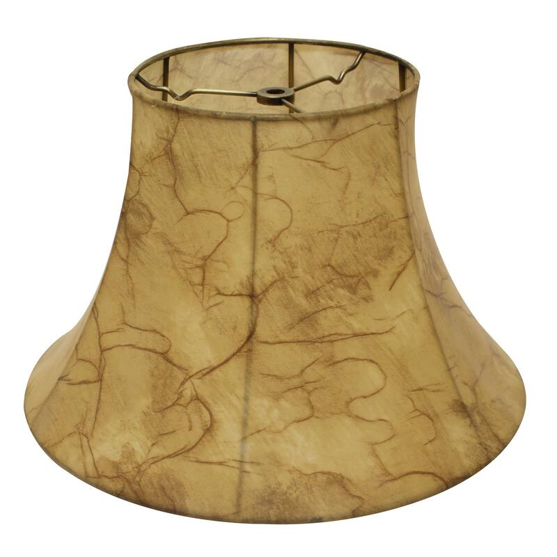 12" Antique Parchment Slanted Softback Lampshade - 12"x12"x10"
