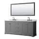 Option Dark Gray / White Carrara Marble Top / Matte Black